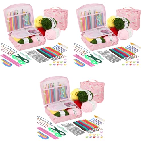 HASTHIP® Crochet Kit for Beginners Adults, Includes Yarn, 321PCS Starter Kit for Kids, Ergonomic Hooks Travel Knitting Supplies HASTHIP® Crochet Kit for Beginners Adults, Includes Yarn, 321PCS Starter Kit for Kids, Ergonomic Hooks Travel Knitting Supplies